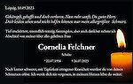 Obituary Cornelia Felchner, Leipzig