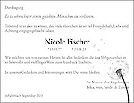 Traueranzeige Nicole Fischer, Pflugfelden