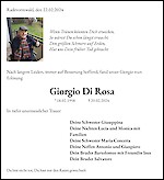 Obituary Giorgio Di Rosa, Radevormwald