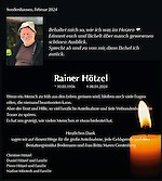 Traueranzeige Rainer Hötzel