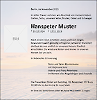 Traueranzeige: Modern mit Hintergrund "Abendrot am Meer"