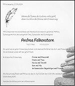 Obituary Andrea Falkenstern, Mittelangeln