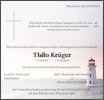 Obituary Thilo Krüger, Mannheim