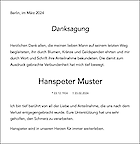 Danksagungs-Anzeige für die Zeitung: Modern & Elegant
