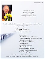 Obituary Hugo Schorr