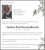 Obituary Herbert Paul Marschalkowski