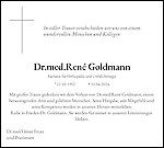 Traueranzeige Dr.med.René Goldmann
