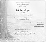 Traueranzeige Rut Berninger