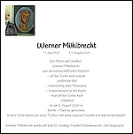 Traueranzeige Werner Mühlbrecht