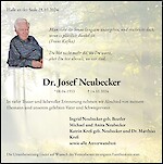 Traueranzeige Dr. Josef Neubecker