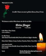 Traueranzeige Elvira Jünger