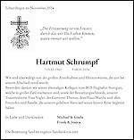 Traueranzeige Hartmut Schrumpf, Echterdingen