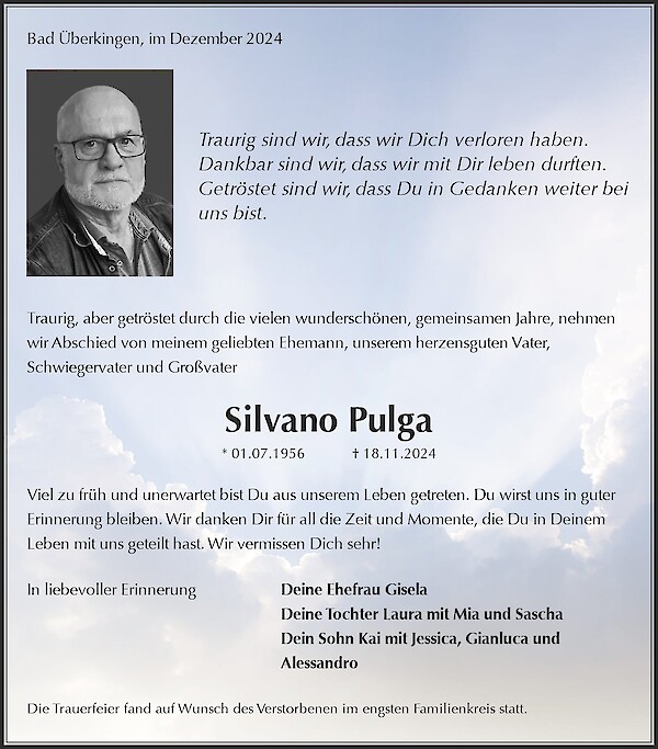 Obituary Silvano Pulga