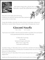 Obituary Giovanni Novella, Schmitten