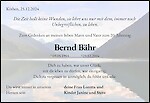 Obituary Bernd Bähr