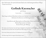 Traueranzeige Gerlinde Kaesmacher