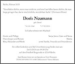 Obituary Doris Neumann