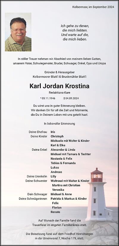 Karl Jordan Krostina, Kolbermoor