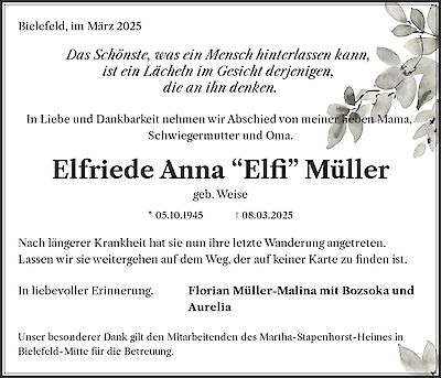 Elfriede Anna “Elfi” Müller