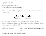 Obituary Jörg Schierhold