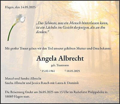 Angela Albrecht, Hagen