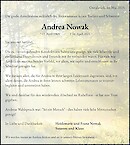 Obituary Andrea Nowak