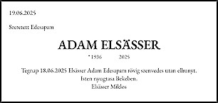 Traueranzeige ADAM ELSÄSSER