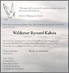 Traueranzeige Waldemar Ryszard Kałuża