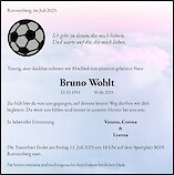 Traueranzeige Bruno Wohlt