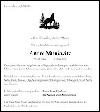 Obituary André Munkwitz, Heusweiler