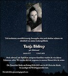 Traueranzeige Tanja Biskup