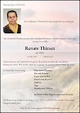 Obituary Renate Thiesen