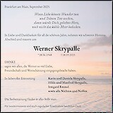 Obituary Werner Skrypalle, Frankfurt