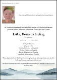 Traueranzeige Erika, Kornelia Freitag