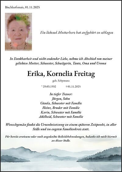 Erika, Kornelia Freitag