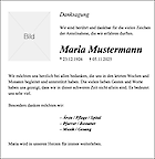 Thank you note template: Classic with picture on the left