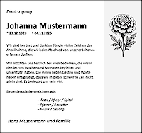 Thank you note template: Gray right, with marigold