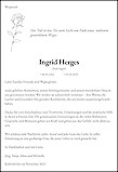 Obituary Ingrid Herges