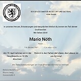 Traueranzeige Mario N&ouml;th