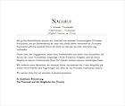 Kurzer Nachruf Zeitung
