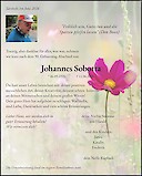 Traueranzeige Johannes Sobotta, Sarstedt
