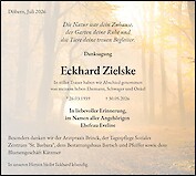 Traueranzeige Eckhard Zielske, D&ouml;bern