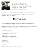 Traueranzeige Thorsten Zahl