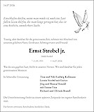 Traueranzeige Ernst Strobel jr., Neumarkt