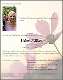 Traueranzeige Helmi Milkov
