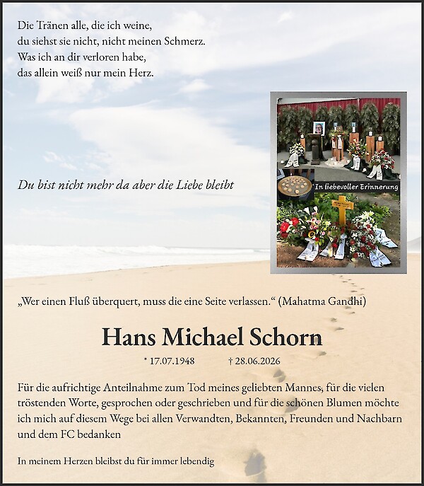 Danksagung von Hans Michael Schorn