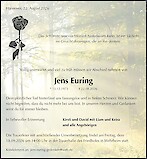 Traueranzeige Jens Euring, Hannover