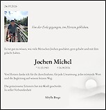 Traueranzeige Jochen Michel