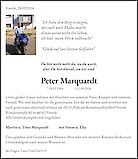 Traueranzeige Peter Marquardt, Voerde