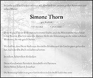 Traueranzeige Simone Thorn